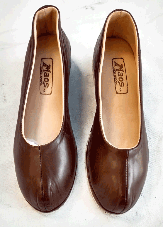 Zapatilla de descanso cuero Linea 8