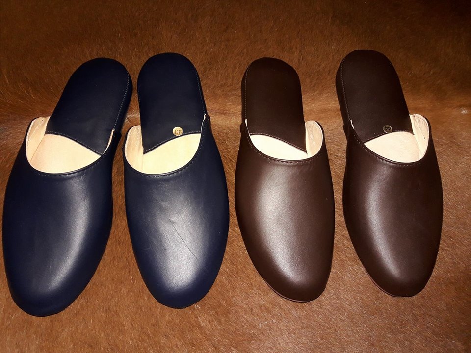 Zapatilla de descanso Cuero  Linea 1 