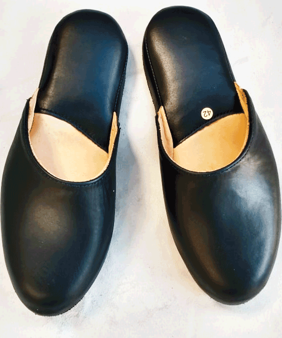 Zapatilla de descanso Cuero  Linea 1  (2)
